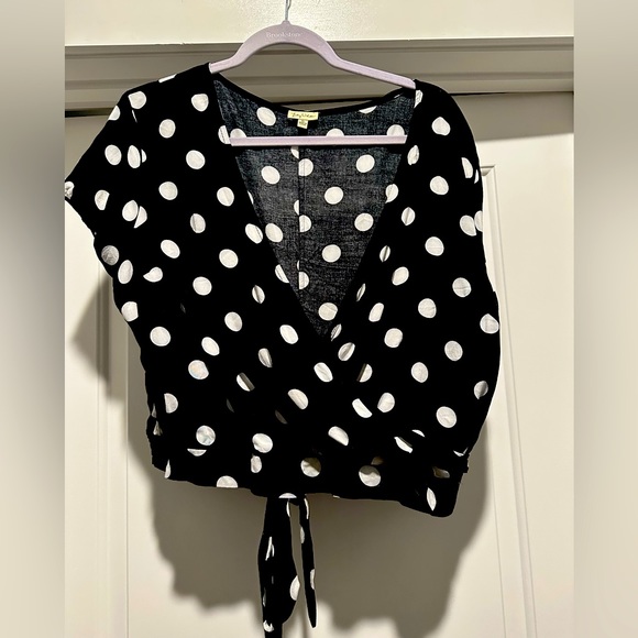 Polkadot crop top. Size XL - Picture 2 of 4